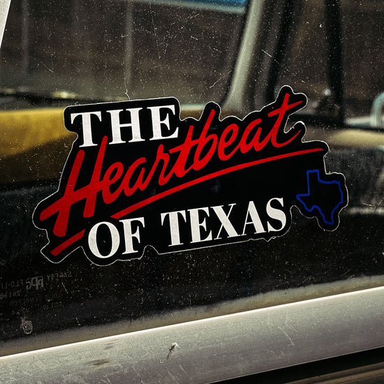 The Heartbeat Of Texas Sticker